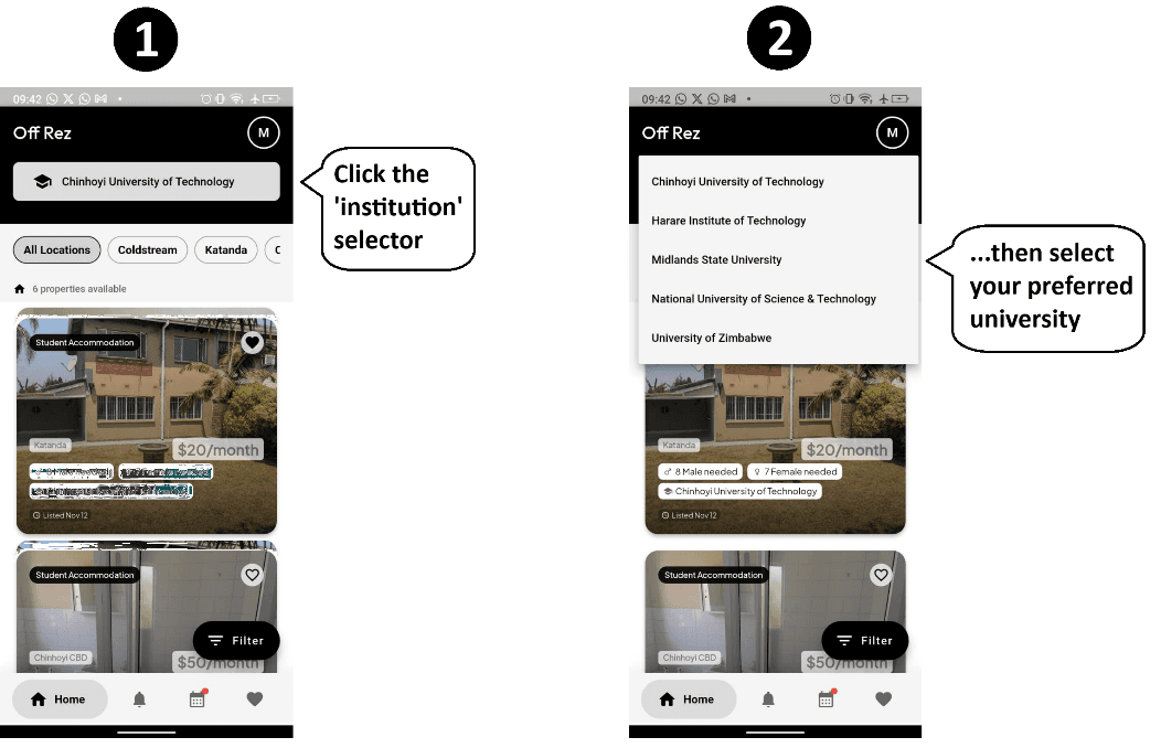 How to show accommodation near universities guide